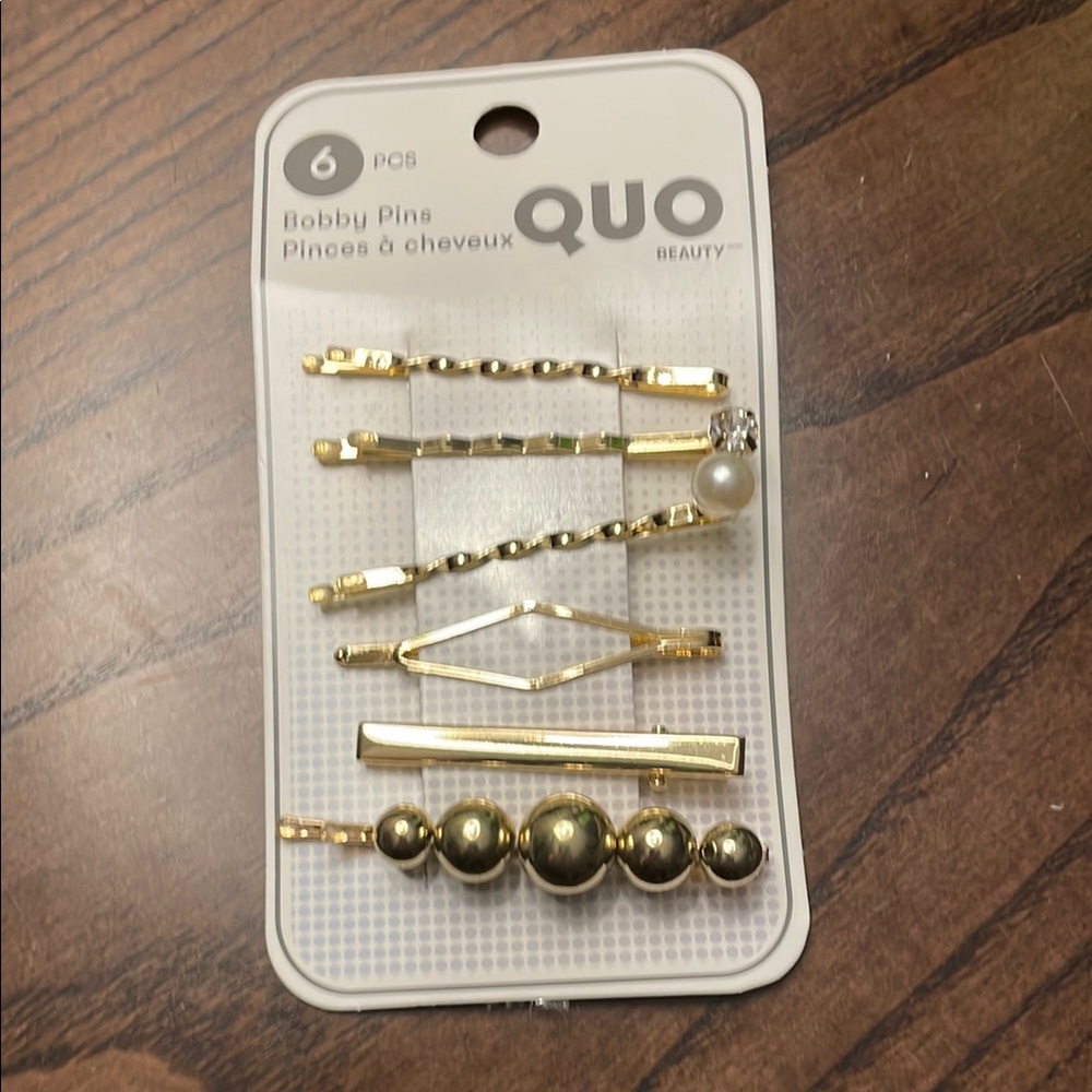Shoppers Gold Hair Clips Set